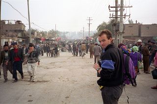 40 Kashgar Busy Street On The Way To Sunday Market 1993.jpg